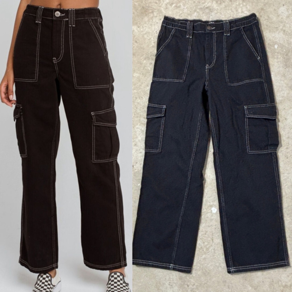 BDG Urban Outfitters Skate Jeans Contrast Stitch Women’s Size 30 Black High Rise